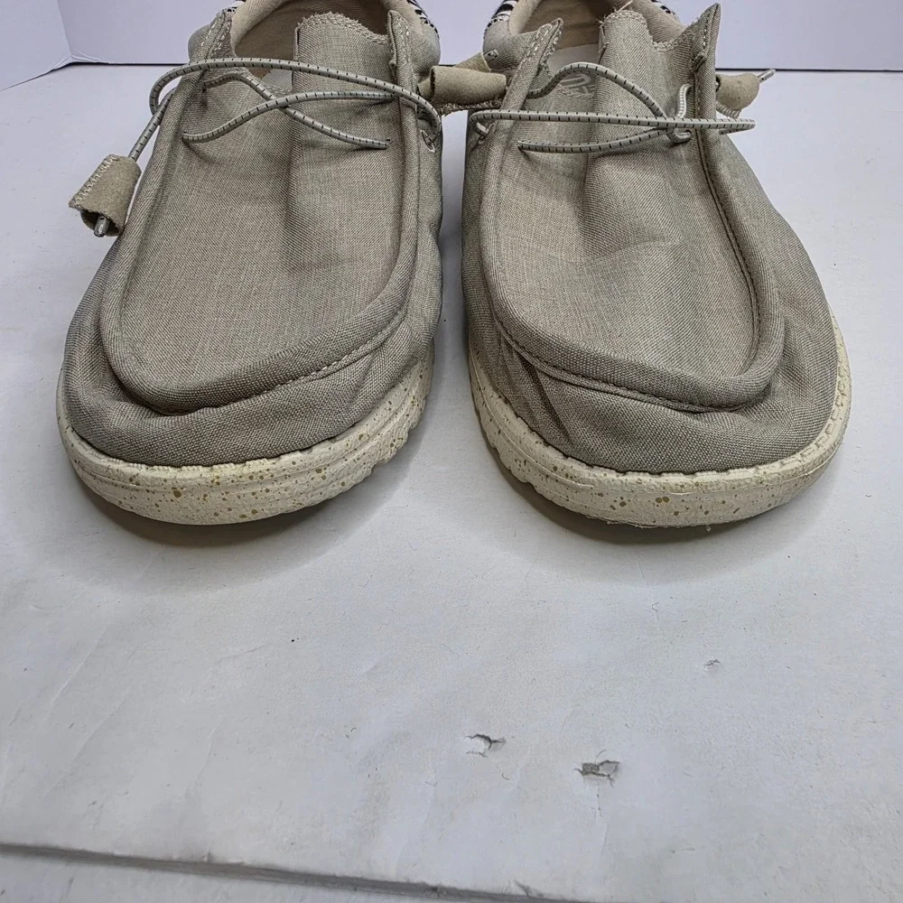 Hey Dude Wally Funk Jacquard Size M 12 Beige Mens